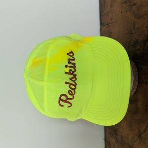 VTG | Redskins | Neon Yellow Nylon Snapback Cap